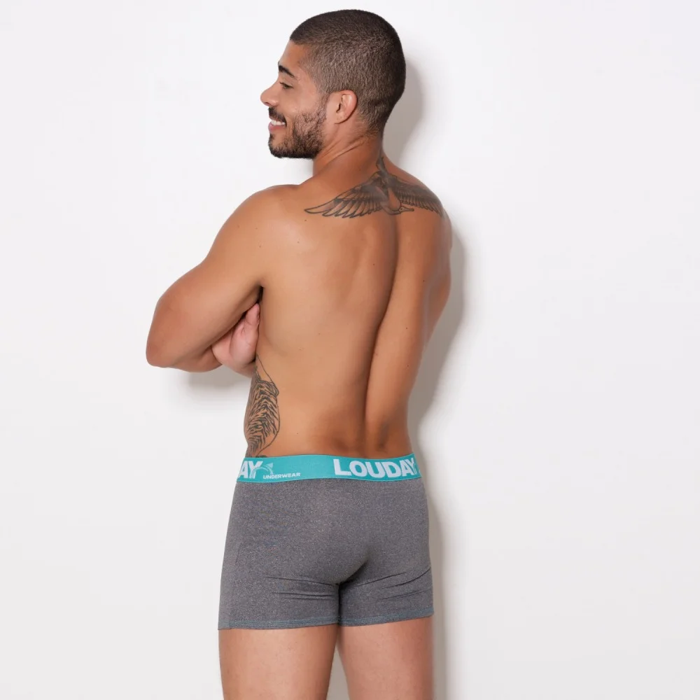 Cueca Boxer Romantic Mescla com Silk